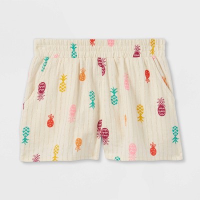 floral pull on shorts