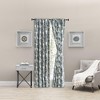 Ellis Curtain Wynette Lined 3" Rod Pocket Curtain Panel Pair with Tiebacks Blue - image 2 of 4