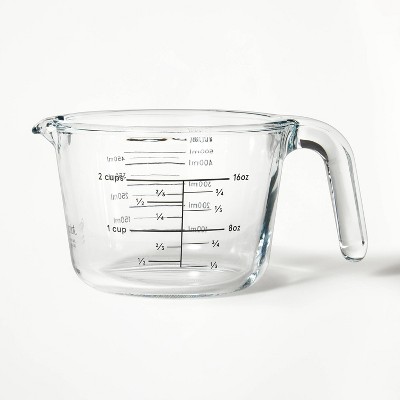One 1 Cup Pyrex Glass Measuring Cup 8 Ounces Pour Spout Made in