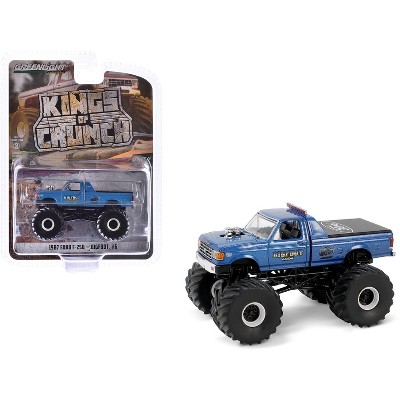 1987 Ford F-250 Monster Truck Blue Metallic "Bigfoot #6" "Kings of Crunch" Series 15 1/64 Die Cast Model Car by Greenlight