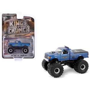 1987 Ford F-250 Monster Truck Blue Metallic "Bigfoot #6" "Kings of Crunch" Series 15 1/64 Die Cast Model Car by Greenlight - 1 of 3