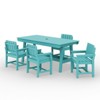 Hyleory HDPE Outdoor Dining Set, 5-Piece Patio Table and Chairs Set, All-Weather Dining Furniture for Backyard, Deck, or Garden - 2 of 4