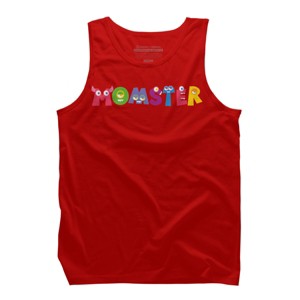 Men's Design By Humans Cute Momster Cartoon Monster By averilshop Tank Top - 1 of 2