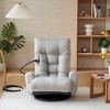 KTMBDW 360-degree Swivel Gaming Chair, Folding Floor Chair with Adjustable Backrest, Cushion Padded Indoor Chaise Lounge, Lazy Sofa - 2 of 4