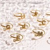 EVRY JEWELS WATERPROOF Gold or Silver Plated Sparkle Initial Wrap Ring - 2 of 3