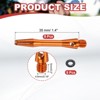 Unique Bargains 2BA Thread Aluminum Dart Shafts with Rubber Rings for Steel Tip 8 Pcs - 2 of 4