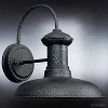 Urban Ambiance Luxury Luxe Industrial Chic Outdoor Wall Light,  10.75"H x 10"W,  Olde Iron Finish, UHP1024 - 3 of 4