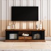 TV Stand with 2 Storage Cabinets Drawer Metal Wood Modern Design TV Console Table Media Cabinet for Living Room Bedroom - 4 of 4