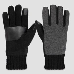 Isotoner Men's Quilted Stretched Knitted Gloves - 1 of 2
