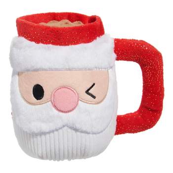 BARK Holiday Santa's Big Mug Dog Toy