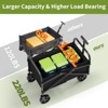 Garden Trolley, Foldable Wagon, Foldable Utility Cart Handcart -240LBS Capacity with Adjustable Handle Trolley for Camping Sports Shopping - 3 of 4