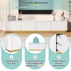 78.7" TV Stand with 4-Drawer and Gold Base, Sideboard Cabinet with Modern Luxury Aesthetic for Living Room or Entryway - 4 of 4