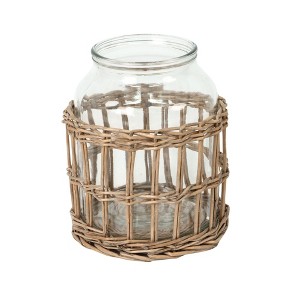 VIP Glass 8.46 in. Multicolor Woven Cylindar Vase - 1 of 1