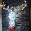 Lighted Christmas Wall Decoration Reindeer Head, 32" 3D Battery Operated with 8 Modes - 4 of 4