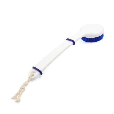 Unique Bargains Nylon Bristle Plastic Handle Bath Dry Skin Brush Body Spa Shower Massage Tool
