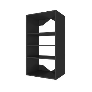 APRILSOUL Short Tower Unit Wall Mount 3-Shelf Wood Closet System - 1 of 4