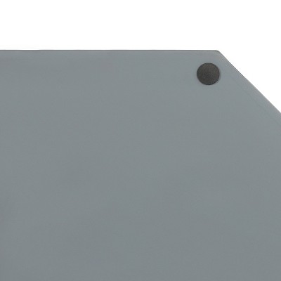 Gray and Gold Octagon Metal Decorative Tray