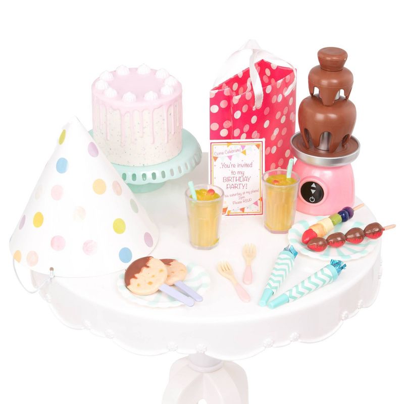 Our Generation Party Time Birthday Sweets Table Accessory Set for 18&#34; Dolls, 6 of 9