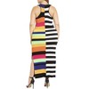 ELOQUII Women's Plus Size Mixed Stripe Ribbed Dress - 3 of 4