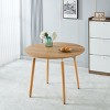 Vynxaria Extensible table,DINING TABLE,OFFICE TABLE,COFFEE TABLE,wood leg,metal top - 2 of 4