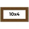PosterPalooza | Panoramic Flat Gold Picture Frame - UV Acrylic, Foam Board Backing, Hanging Hardware - 2 of 4