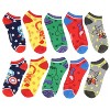 Marvel Avengers Chibi Superhero Characters Ankle No Show Socks 5 Pair Multicoloured - image 2 of 3