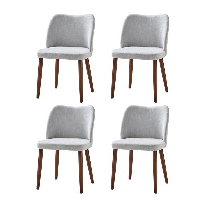 Elisa Mid-century Modern Upholstered Dining Chair Set of 4 | ARTFUL LIVING DESIGN
