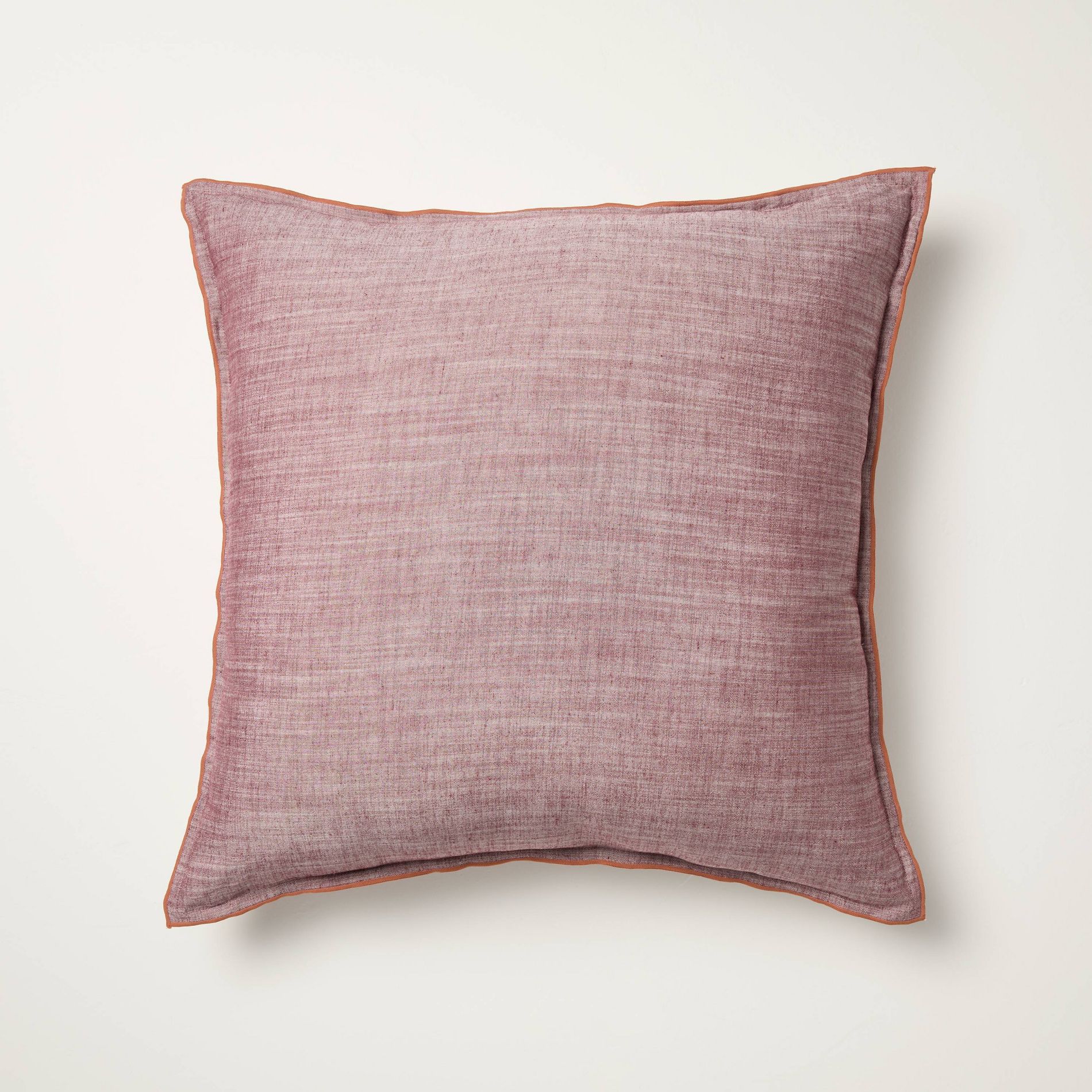 26"x26" Euro Square Throw Pillow Burgundy - Hearth & Hand™ with Magnolia