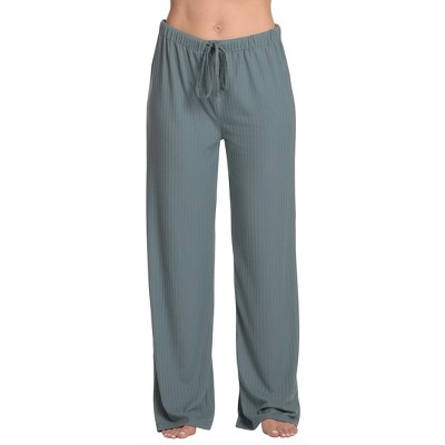 Just Love Womens Solid Ribbed Pajama Pants - Pajama Bottoms for Women