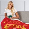 NBA Houston Rockets Hardwood Classics Silk Touch Faux Shearling Throw Blanket - 2 of 4