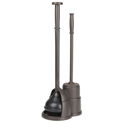 bronze toilet plunger holder