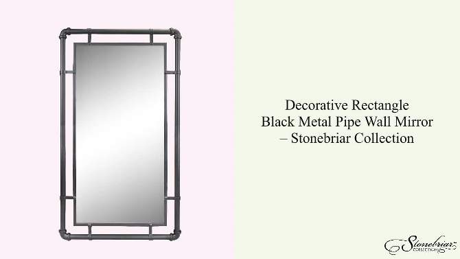 Large Rectangle Metal Decorative Wall Mirror - Stonebriar Collection, 2 of 8, play video
