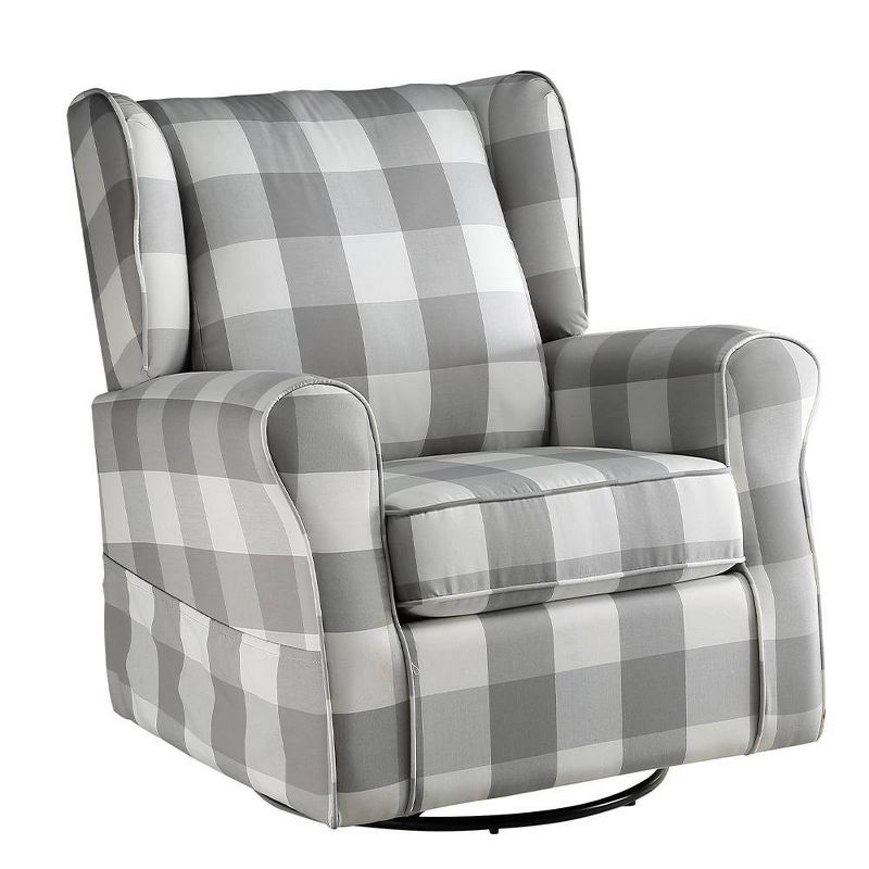 Patli 35&#34; Accent Chairs Gray Fabric - Acme Furniture, 1 of 10
