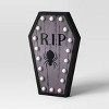 Lit Coffin Marquee Figurine - Hyde and EEK! Boutique™ Black - 3 of 3