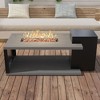 FUFU&GAGA Safe & Stylish Propane Fire Pit Coffee Table: Propane Heat, Ambient Glow – Transform Your Living Room - 3 of 4