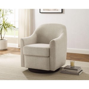 VANOMi 29.92'' Upholstered Swivel Accent Chair - 1 of 4
