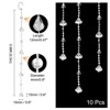 Unique Bargains Acrylic Chandelier Replacement Diamond Bead for Wedding Decor 10 Pcs - 2 of 4