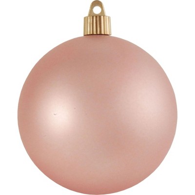 Christmas by Krebs 4ct Piglet Pink Shatterproof Matte Finish Christmas Ball Ornaments 4" (100mm)