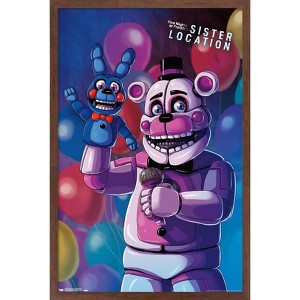 Trends International Five Nights at Freddy's: Sister Location - Funtime Freddy Framed Wall Poster Prints - 1 of 4