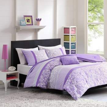Mi Zone Angela Comforter Set Purple
