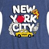 Girls' - Instant Message - New York City Collage Fit & Flair Cap Sleeve Graphic Dress - 2 of 4