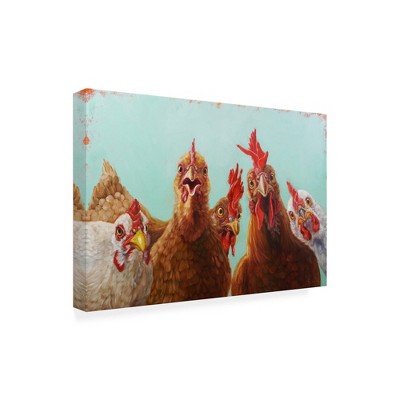 Trademark Fine Art -Lucia Heffernan 'Chicken for Dinner' Canvas Art