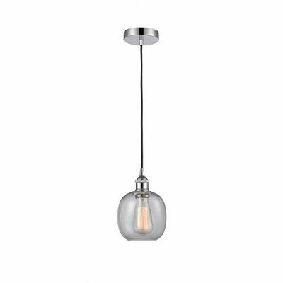 Belfast - 1 Light Cord Hung Mini Pendant In Industrial Style-9.75 Inches Tall and 6 Inches Wide