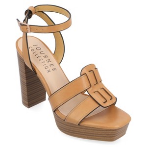 Journee Collection Womens Mandilyn High Heel Platform Sandals - 1 of 4