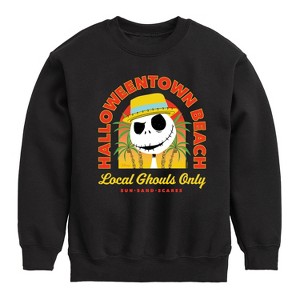 Boys' - Disney - Halloweentown Beach Graphic Long Sleeve Fleece Sweatshirt - 1 of 4