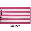 TowelSoft Premium Cabana Stripe 100% Cotton Terry Velour Beach Towel 35 inch x 60 inch - 4 of 4