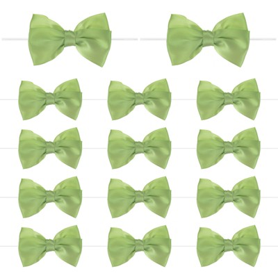 Unique Bargains Polyester Craft DIY Decorative Ribbon Twist Tie Bows 2.4x2.8" 36 Pcs