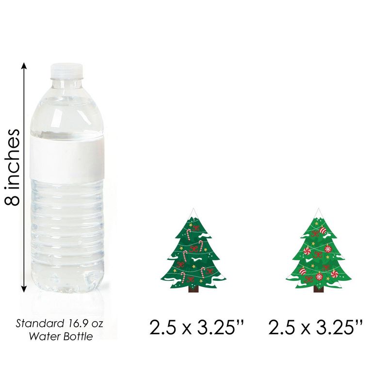 Big Dot of Happiness Snowy Christmas Trees - DIY Shaped Classic Holiday Party Cut-Outs - 24 Count, 4 of 6