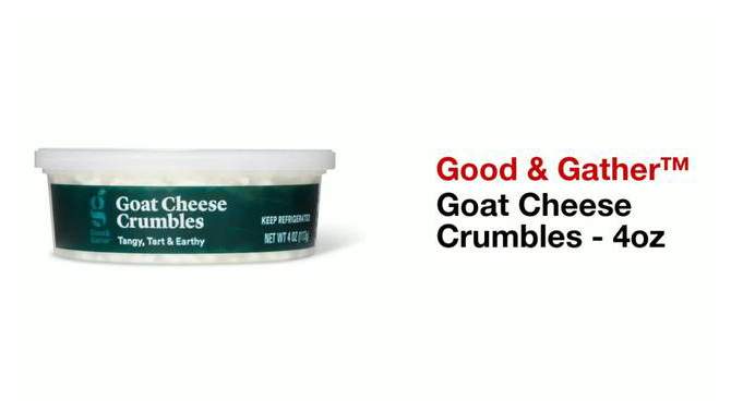Goat Cheese Crumbles - 4oz - Good & Gather&#8482;, 2 of 6, play video