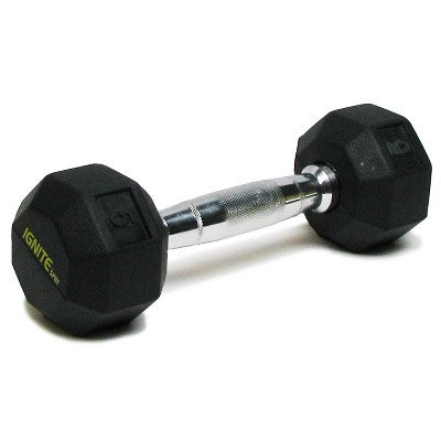 Fitness Rubber Hex Dumbbell CAP Set Weights 20 LB 2pc HOME GYM WORKOUT FAST SHIP 